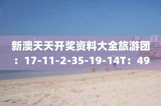 新澳天天开奖资料大全旅游团：17-11-2-35-19-14T：49