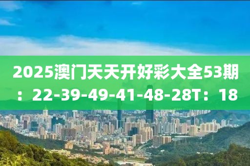2025澳门天天开好彩大全53期：22-39-49-41-48-28T：18