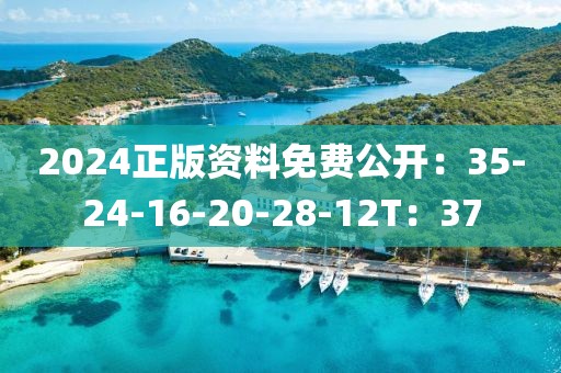 2024正版资料免费公开：35-24-16-20-28-12T：37