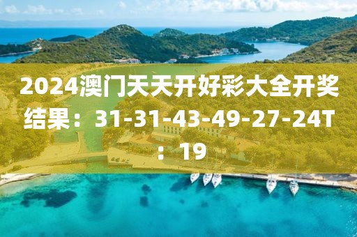 2024澳门天天开好彩大全开奖结果：31-31-43-49-27-24T：19