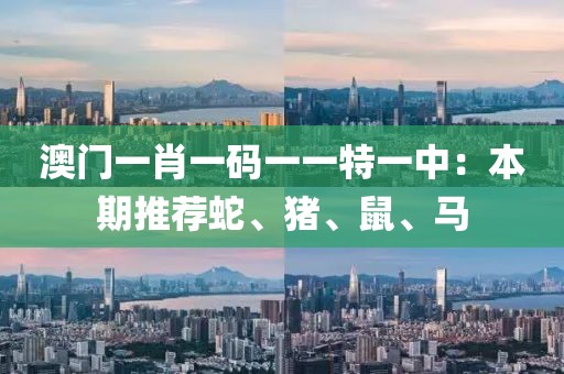 澳门一肖一码一一特一中：本期推荐蛇、猪、鼠、马