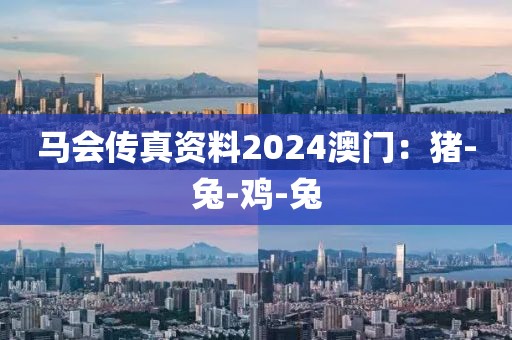 马会传真资料2024澳门：猪-兔-鸡-兔