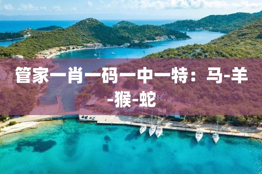 管家一肖一码一中一特：马-羊-猴-蛇