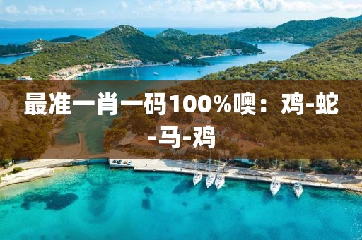 最准一肖一码100%噢：鸡-蛇-马-鸡