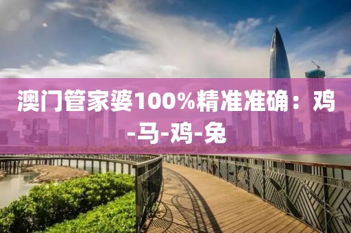 澳门管家婆100%精准准确：鸡-马-鸡-兔