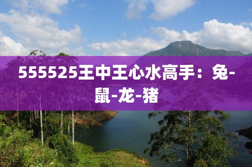 555525王中王心水高手：兔-鼠-龙-猪