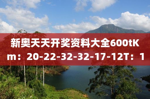 新奥天天开奖资料大全600tKm：20-22-32-32-17-12T：10