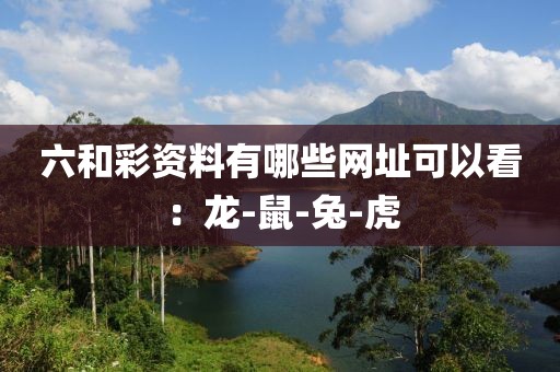 六和彩资料有哪些网址可以看：龙-鼠-兔-虎