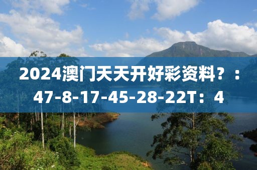 2024澳门天天开好彩资料？：47-8-17-45-28-22T：4
