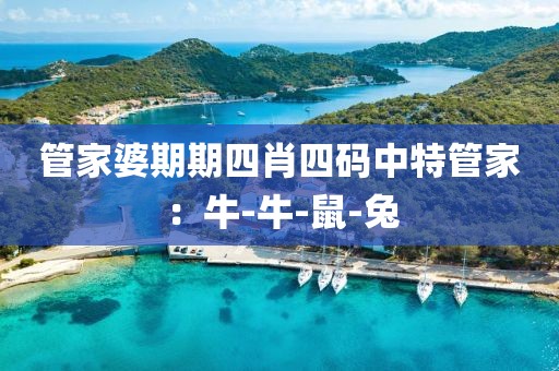 管家婆期期四肖四码中特管家：牛-牛-鼠-兔